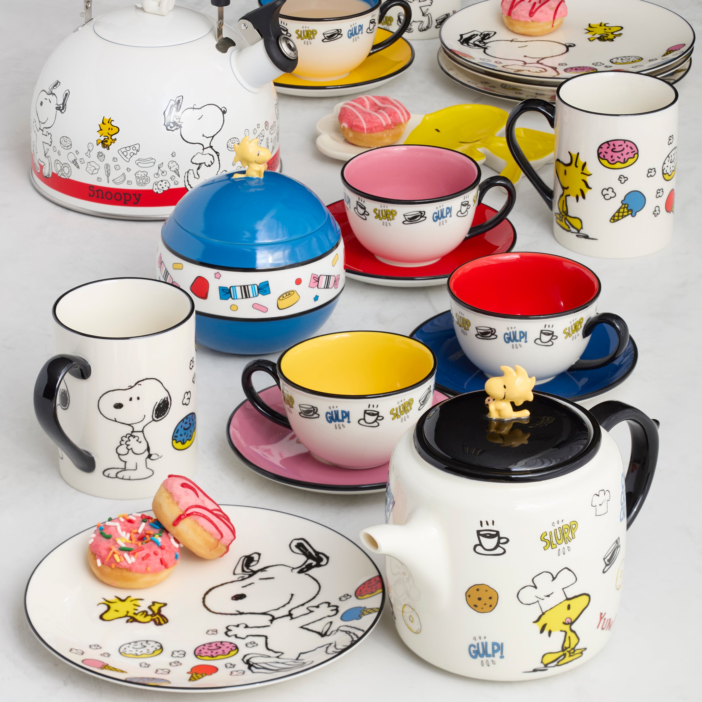 Chef Snoopy Mugs - Set of 4